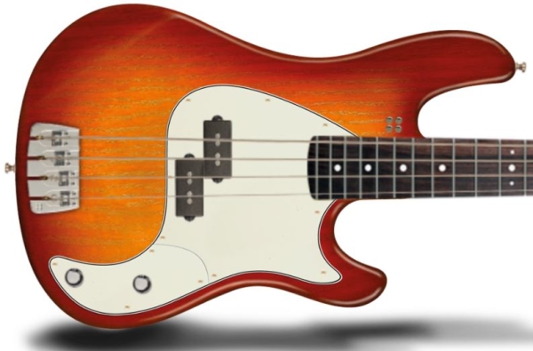 Sandberg California II VS4 Lionel 30" Shortscale Pickguard, Parchment